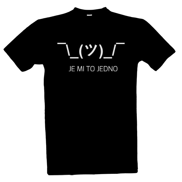 Tričko s potiskem Je mi to jedno emoji