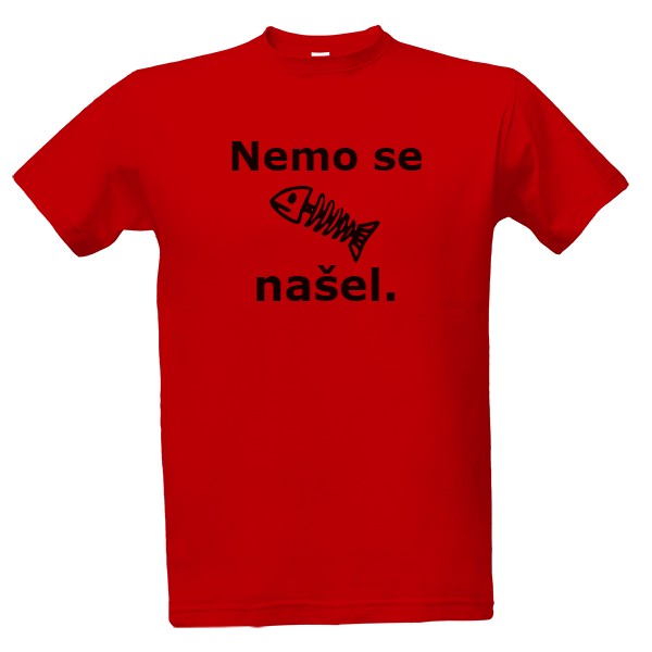 Tričko s potiskem Nemo se našel